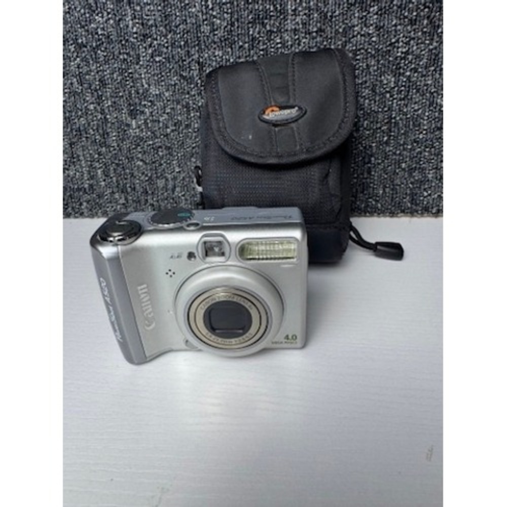 Canon PowerShot A520 Digital Camera 4.0MP 4x Zoom Silver Y2K Tested & Working